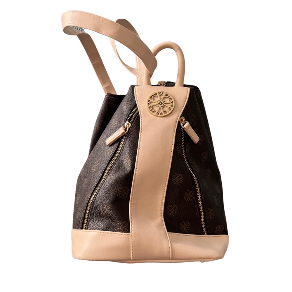BROWN AND TAN PURSE